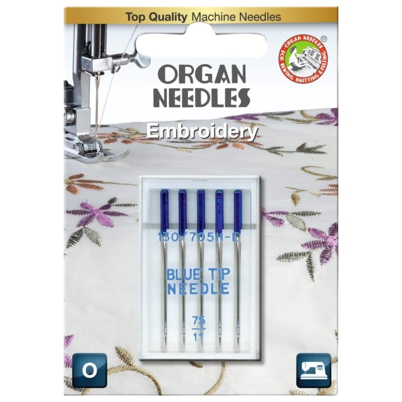 Nadeln Embroidery Nr.75 Blue Tip