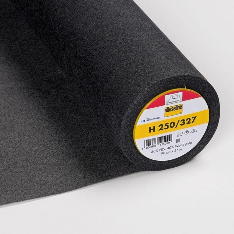 Interfodera termoadesiva H 250, 90cm nera