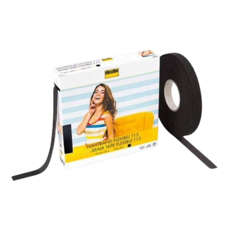 Support droit fil extensible, 15mm noir