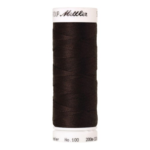 Nähgarn Universal Mettler "Seralon“ - 200m - col. 1002/Very Dark Brown