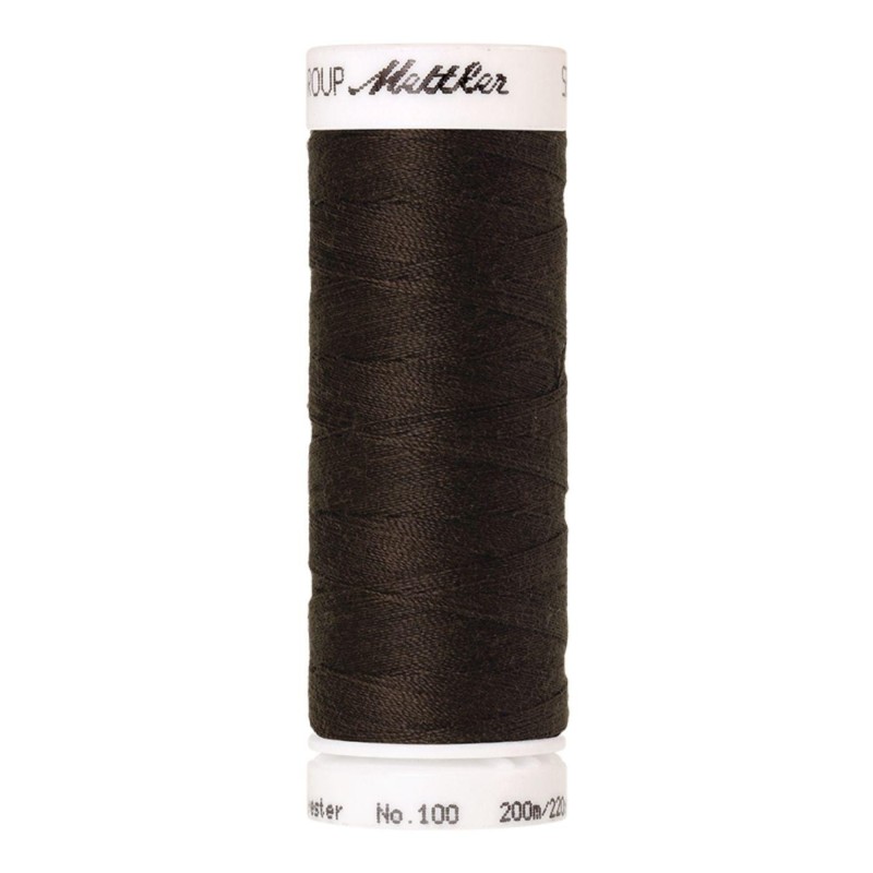 Fil à coudre Universal Mettler "Seralon“ - 200m - col. 1382/Black Peppercorn