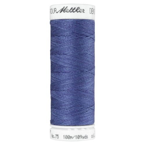 Fil à coudre Jeans Mettler "Denim Doc“ - 100m - col. 3624/Llight indigo