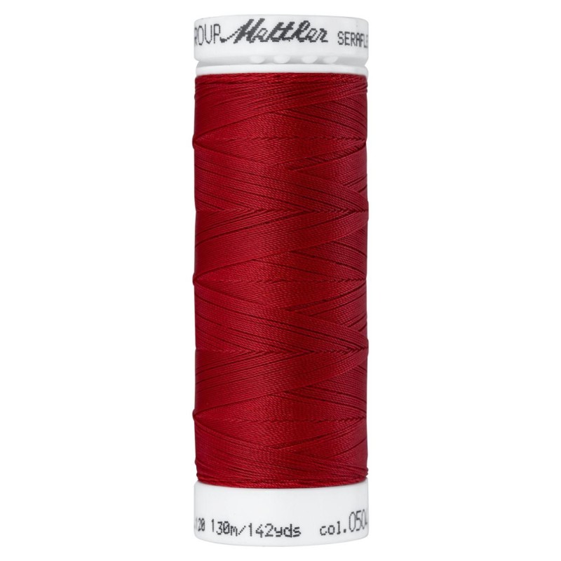 Nähgarn dehnbar Mettler "Seraflex“ - 130m - col. 504/Country Red