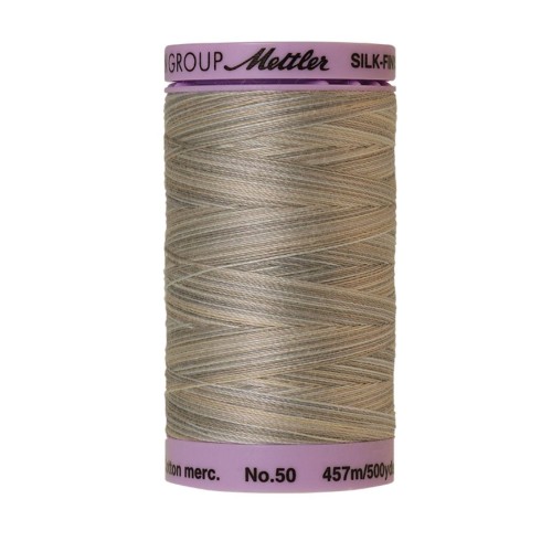 Nähgarn Multicolor Mettler "Silk-Finish“ - 457m - col.  9860/Dove Grey