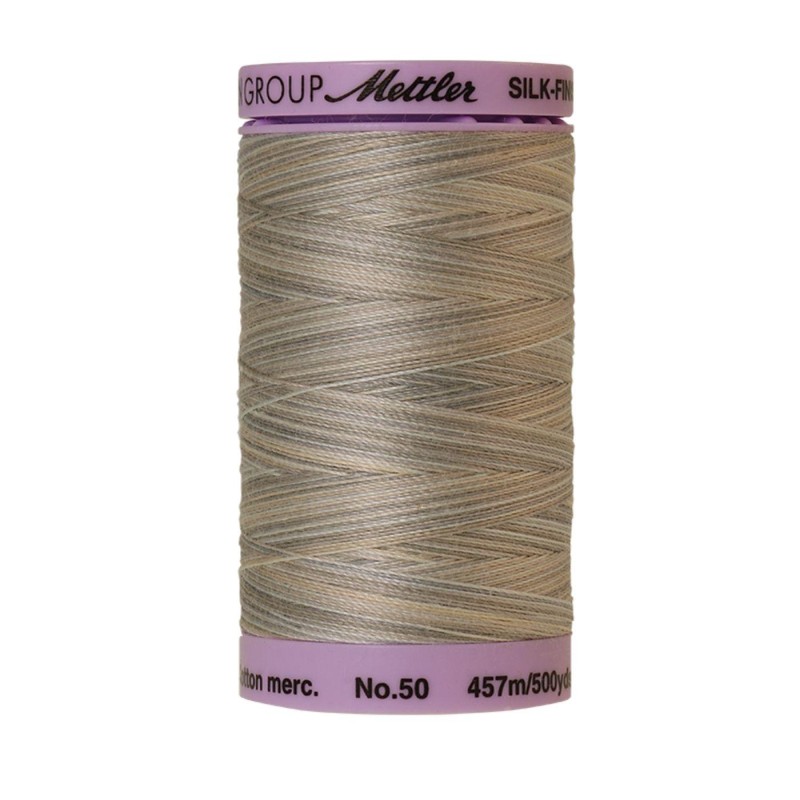 Nähgarn Multicolor Mettler "Silk-Finish“ - 457m - col.  9860/Dove Grey