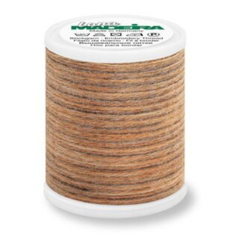Filo da cucito effetto lana Multicolore Madeira “Lana 12” 200m – col. 3393/Cappucino