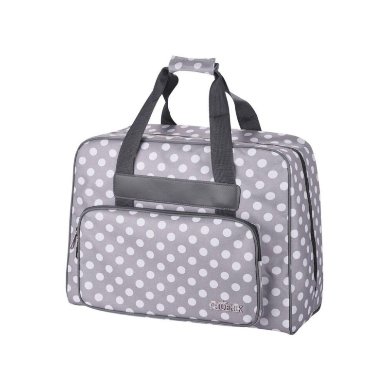 Borsa per macchina da cucire Small grigio polka dots