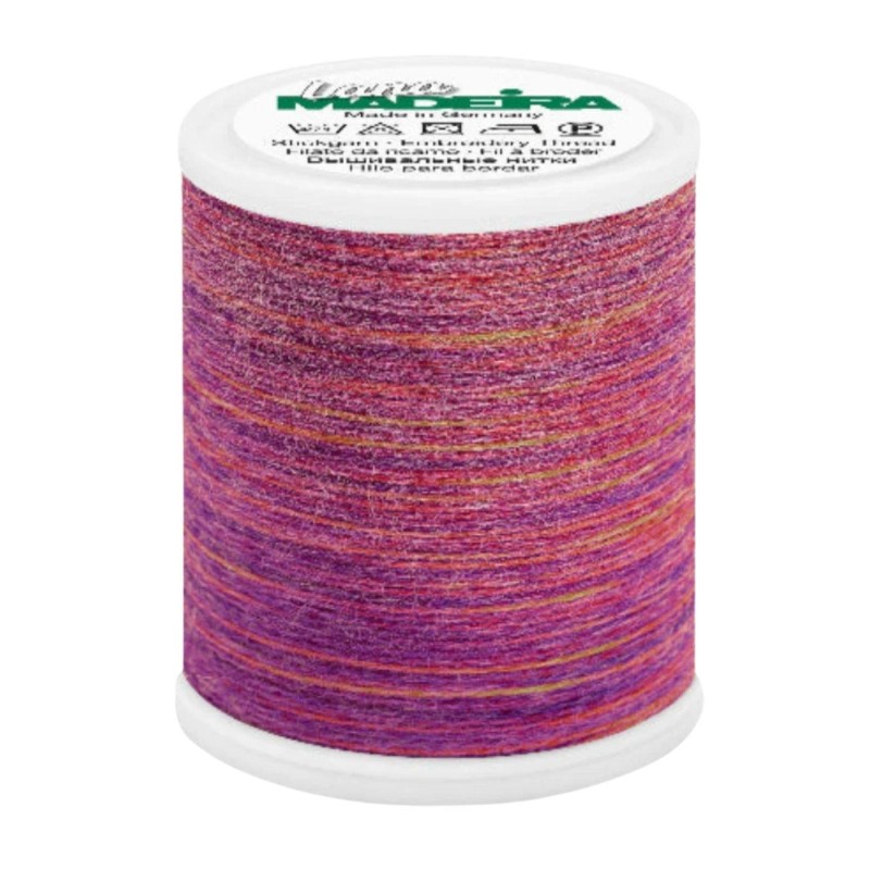 Fil à coudre effet laine Multicolore Madeira “Lana 12” 200m – col. 3392/Sunset