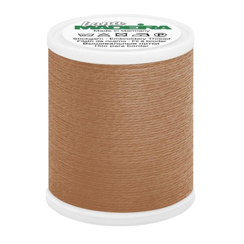 Nähgarn Wolleffekt Madeira “Lana 12” 200m – col. 3844/Light brown