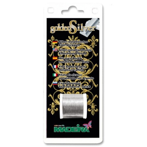 Fil à broder noble argent 100m