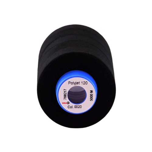 Fil à coudre surjeteuse Durak “Polyjet 120” 5000m – col. 20/Black