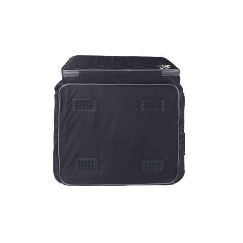 Borsa per Overlock con motivo trapuntato nero - borsa imbottita per il trasporto