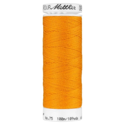 Fil à coudre Jeans Mettler "Denim Doc“ - 100m - col. 122/Pumpkin