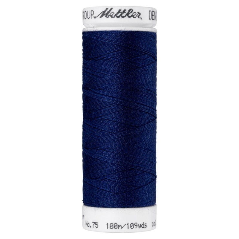 Filo per cucire Jeans Mettler "Denim Doc“ - 100m - col. 809/Dark sapphire blue