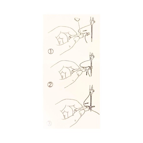 Enfile-aiguille pour machine à coudre carré