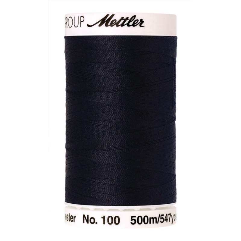 Filo per cucire Universal Mettler "Seralon“ - 500m - col. 821/Darkest Blue