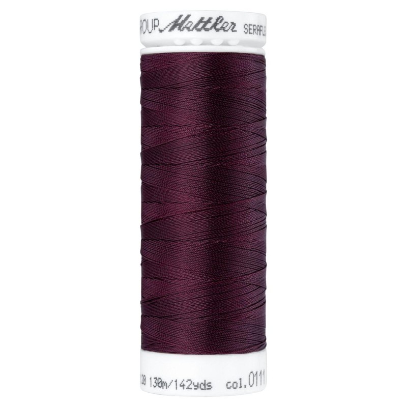 Filo per cucire stretch Mettler "Seraflex“ - 130m - col. 111/Beet Red
