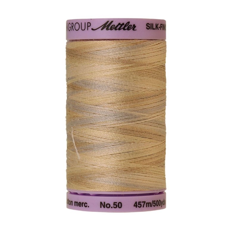 Nähgarn Multicolor Mettler "Silk-Finish“ - 457m - col.  9854/Pearl Tones