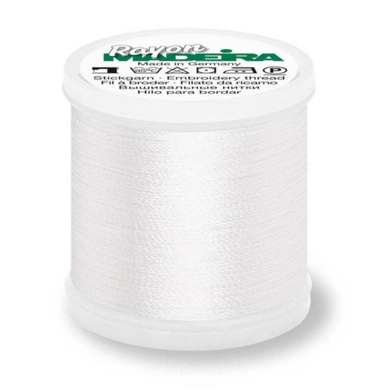Fil de broderie "Rayon" - 200m col. 1001