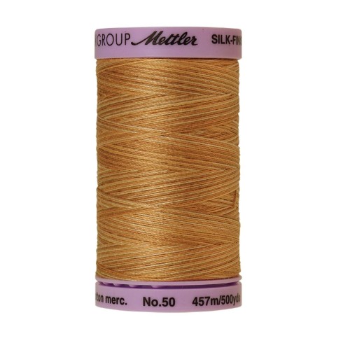 Fil à coudre Multicolore Mettler "Silk-Finish“ - 457m - col.  9855/Bleached Straw