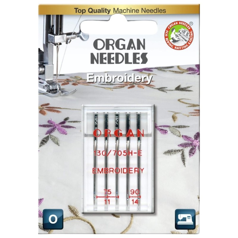 Nadeln Embroidery Nr.75 & 90