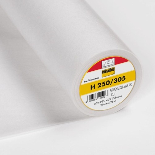 Entoilage thermocollant H 250, 90cm blanc