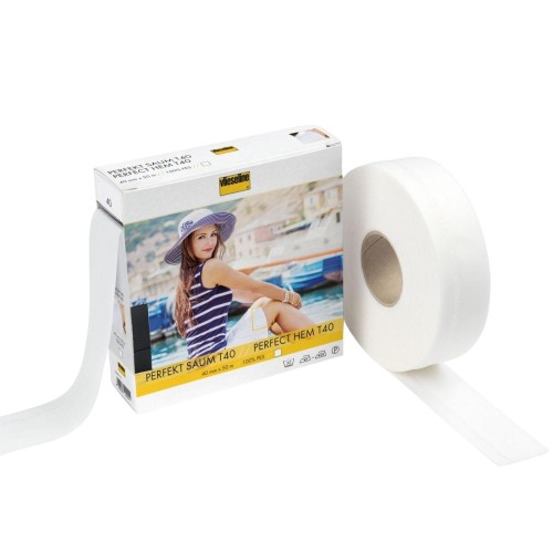 Ourlet parfait sans couture, 40mm blanc