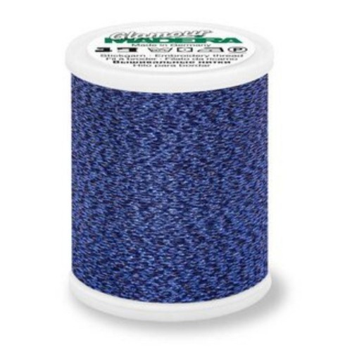 Filo da cucito effetto metallico Madeira “Glamour 12” 200m – col. 3038/Sapphire
