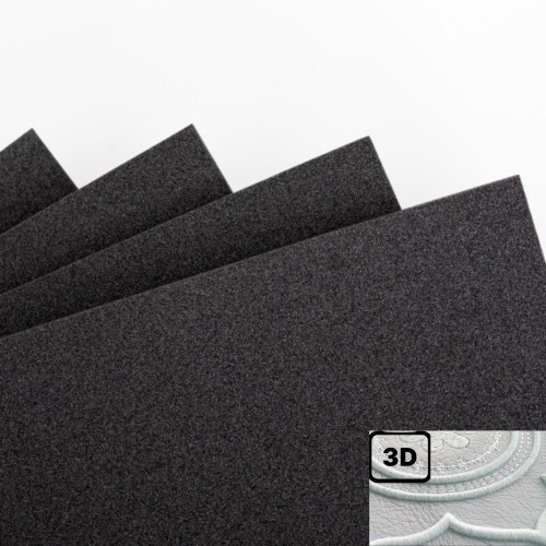 Puffy soft black 40cmx30cm