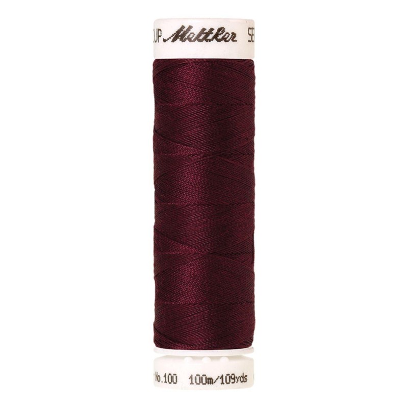 Fil à coudre Universal Mettler "Seralon“ - 100m - col. 109/Bordeaux
