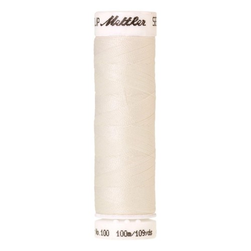Fil à coudre Universal Mettler "Seralon“ - 100m - col. 1000/Eggshell