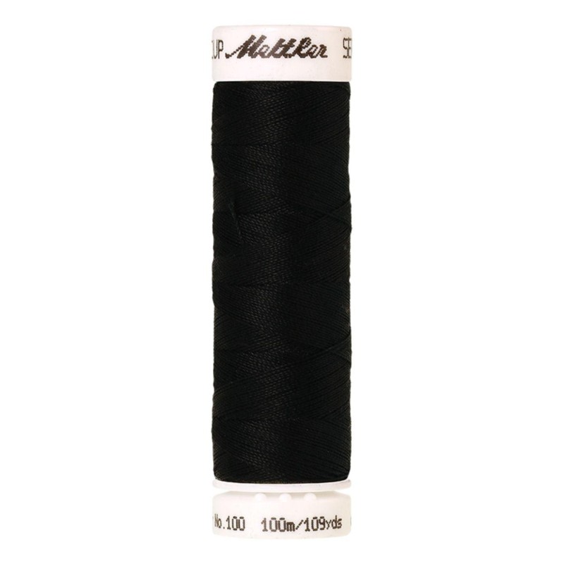 Filo per cucire Universal Mettler "Seralon“ - 100m - col. 4000/Black