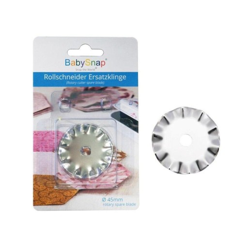 Lame de rechange Baby Snap pour cutter rotatif 45 mm,  dentelée
