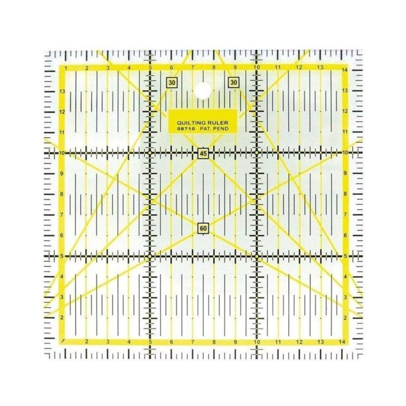 Righello da Patchwork rosa, 30 × 30 cm