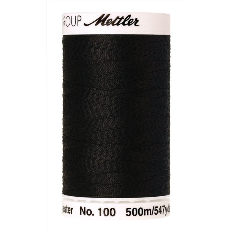 Filo per cucire Universal Mettler "Seralon“ - 500m - col. 4000/Black
