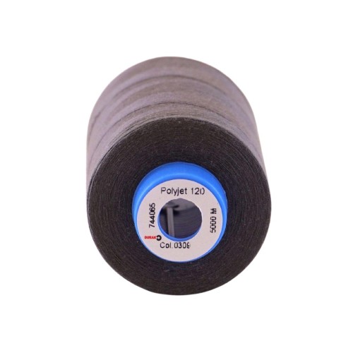 Fil à coudre surjeteuse Durak “Polyjet 120” 5000m – col. 309/Steel gray