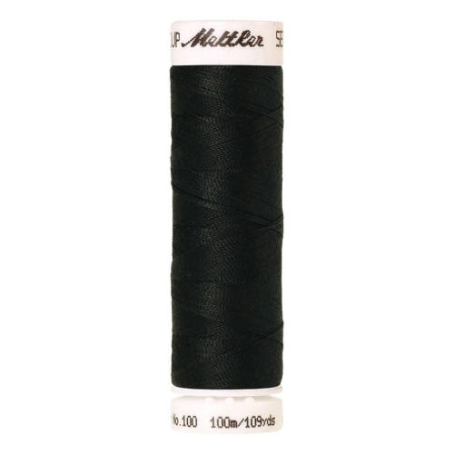 Filo per cucire Universal Mettler "Seralon“ - 100m - col. 1362/Obsidian