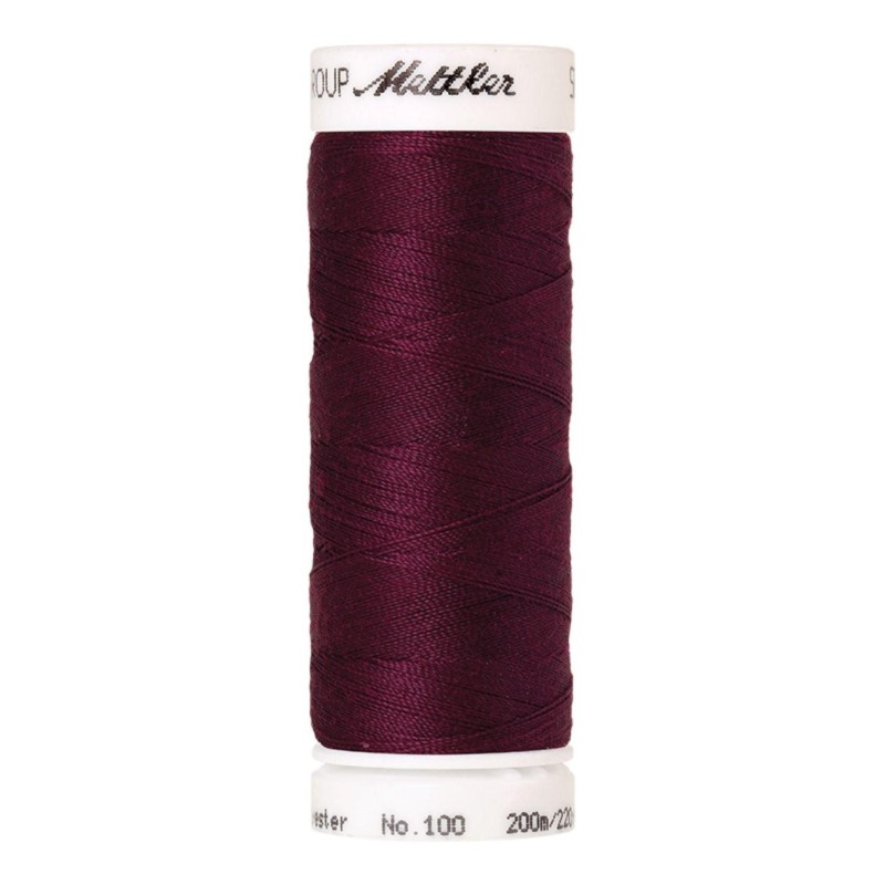 Fil à coudre Universal Mettler "Seralon“ - 200m - col. 108/Wine