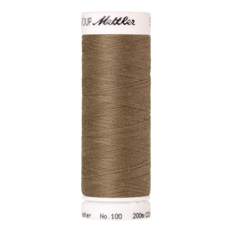 Fil à coudre Universal Mettler "Seralon“ - 200m - col. 380/Dried clay