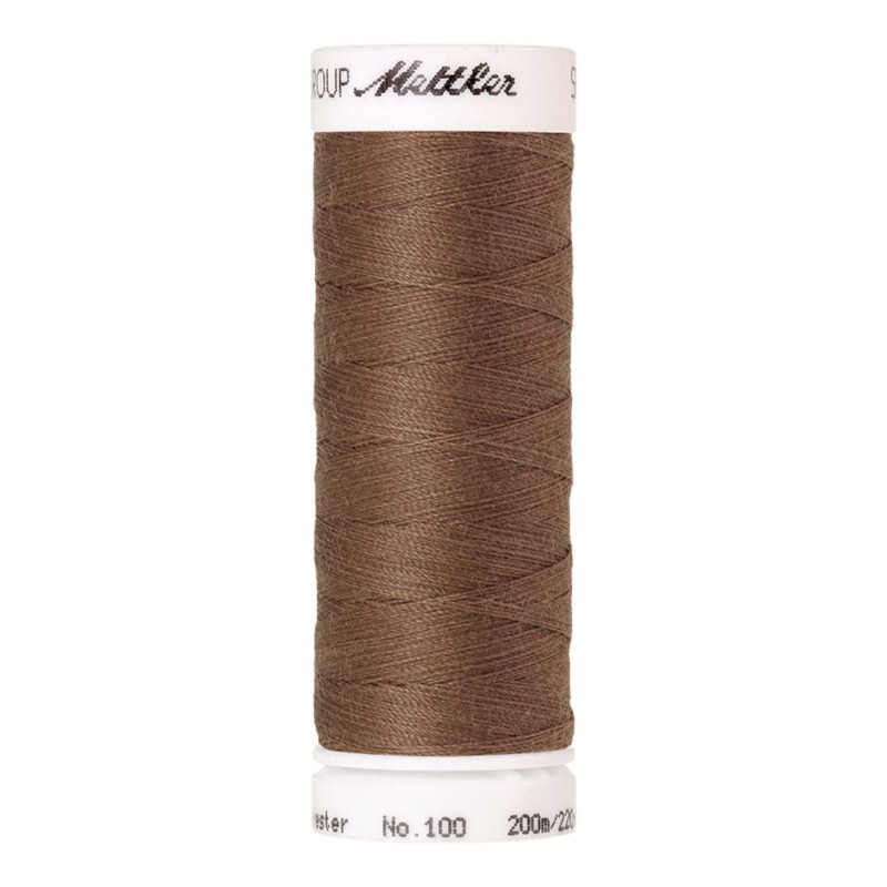 Filo per cucire Universal Mettler "Seralon“ - 200m - col. 387/Brown Mushroom