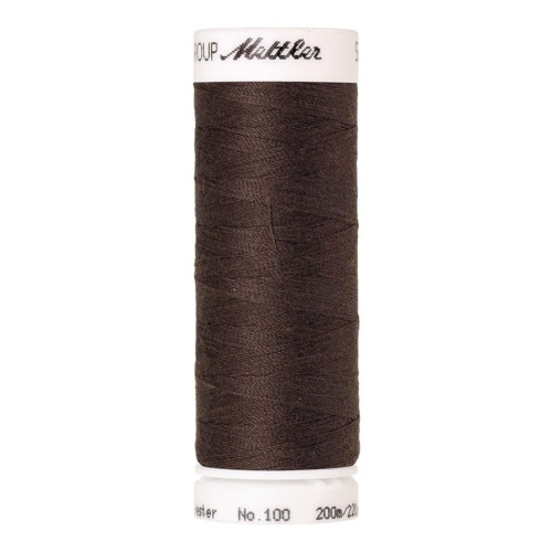 Nähgarn Universal Mettler "Seralon“ - 200m - col. 399/Earthy Brown Coal