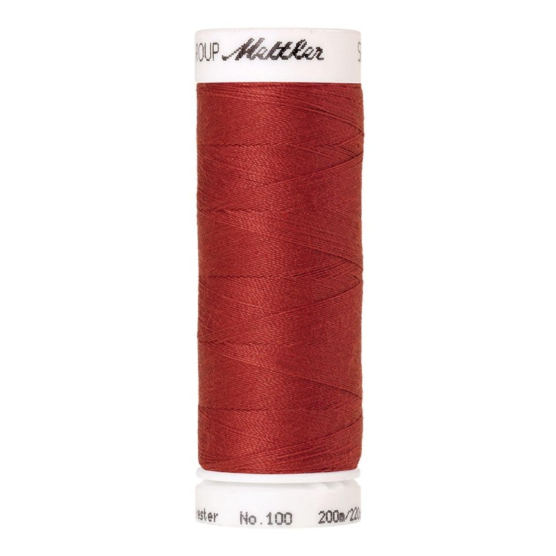 Fil à coudre Universal Mettler "Seralon“ - 200m - col. 508/Dark Rust