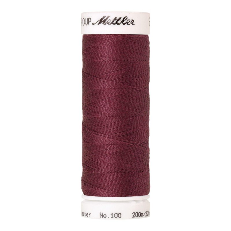 Filo per cucire Universal Mettler "Seralon“ - 200m - col. 639/Burgundy