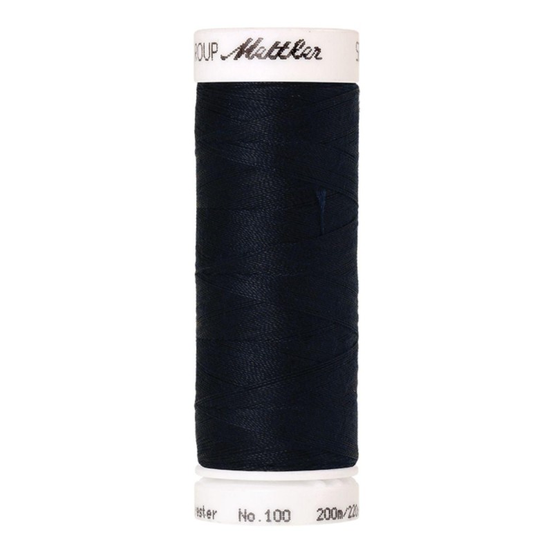 Filo per cucire Universal Mettler "Seralon“ - 200m - col. 810/Blue Black
