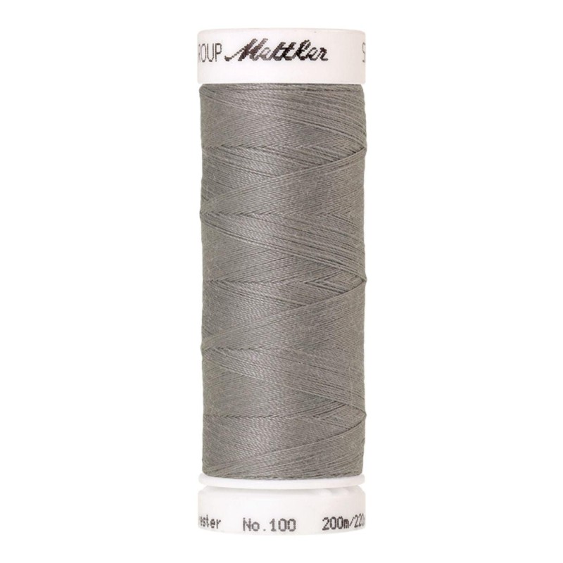 Fil à coudre Universal Mettler "Seralon“ - 200m - col. 850/Smoke