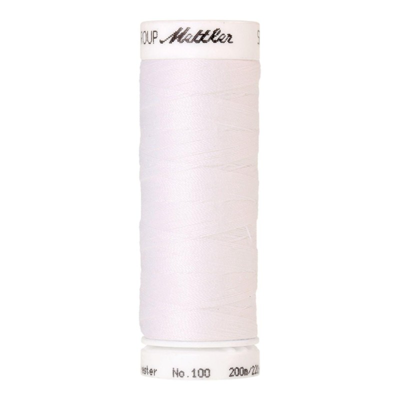 Filo per cucire Universal Mettler "Seralon“ - 200m - col. 2000/White