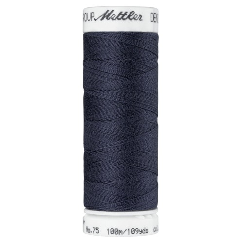 Fil à coudre Jeans Mettler "Denim Doc“ - 100m - col. 2675/Elephant