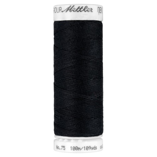 Fil à coudre Jeans Mettler "Denim Doc“ - 100m - col. 4000/Black