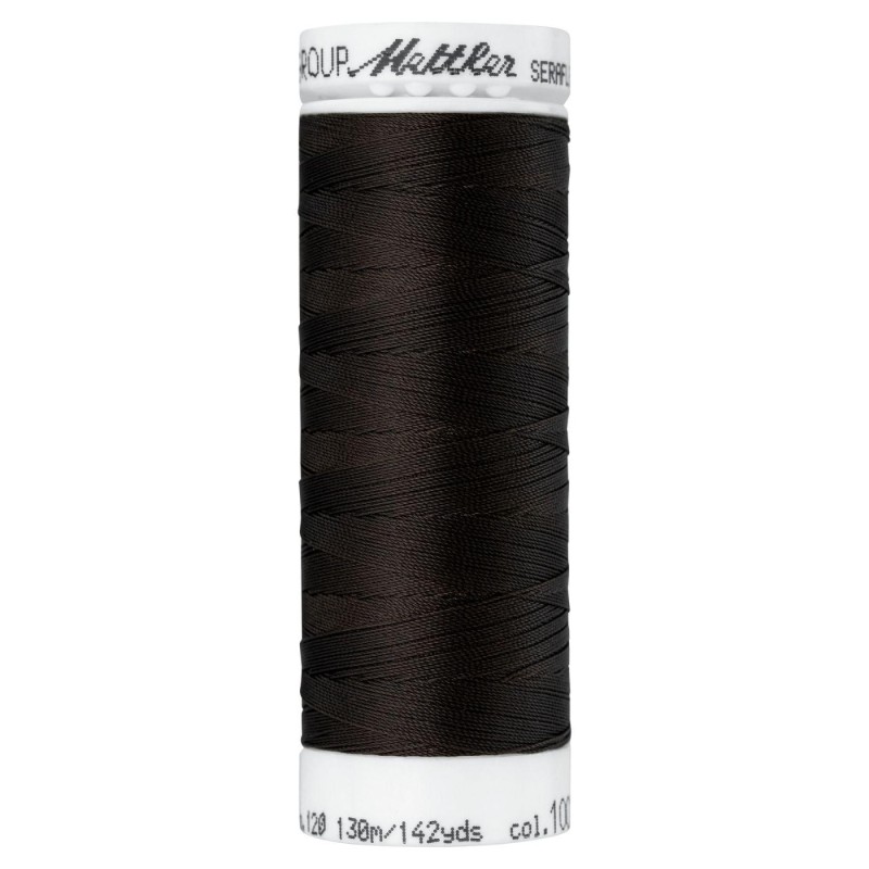 Filo per cucire stretch Mettler "Seraflex“ - 130m - col. 1002/Very Dark Brown