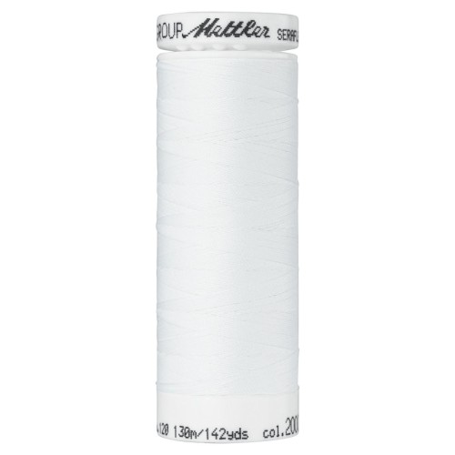 Filo per cucire stretch Mettler "Seraflex“ - 130m - col. 2000/White